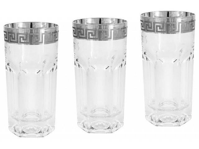 Набор стаканов для воды Версаче серебро Same 0,35 л
