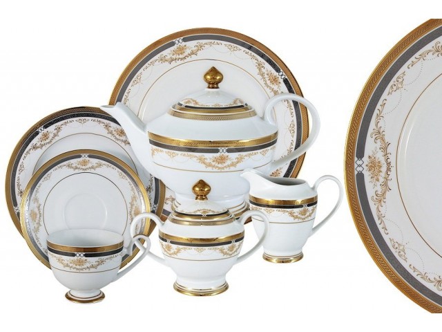 Чайный сервиз Петергоф Midori 42 предмета на 12 персон