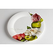 Тарелка обеденная Яблоки и камелии Ceramiche Viva