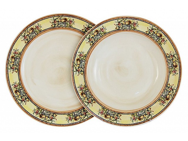 Набор тарелок: суповая + обеденная Старая Тоскана LCS