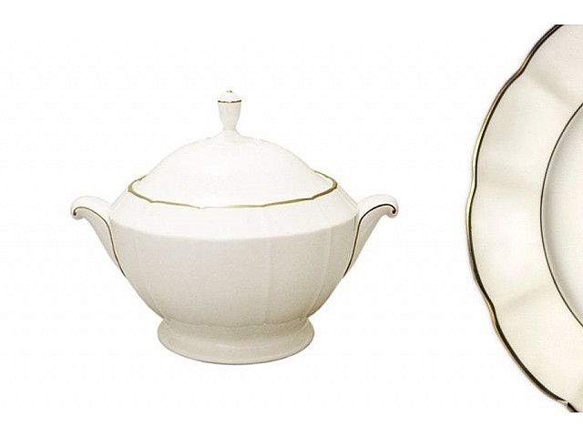 Сахарница с крышкой Золотой лотос Narumi