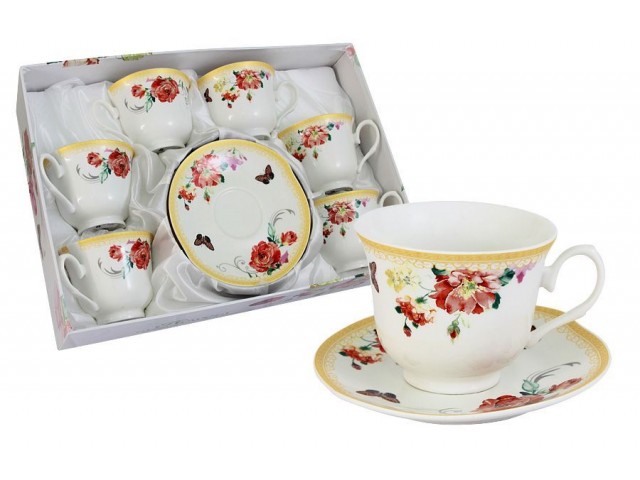 Набор: 6 чашек + 6 блюдец Солнечный день Colombo