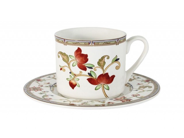 Чашка с блюдцем Кардинал Imari Крупные цветы 0,2 л