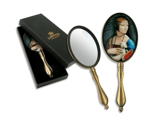Зеркало ручное Carmani Леонардо да Винчи Дама с горностаем