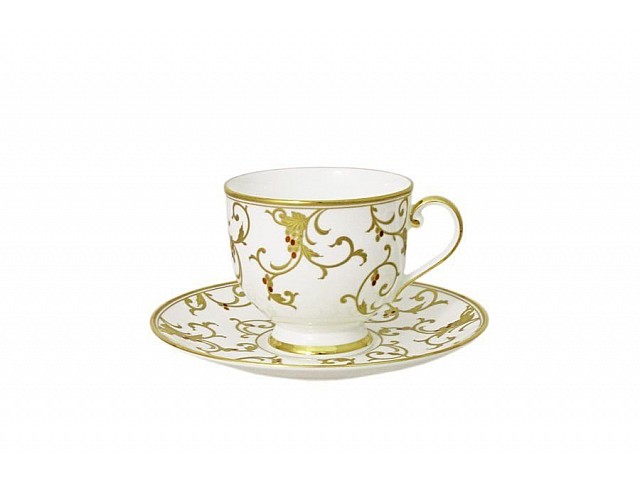 Набор: 6 чашек (бел)+ 6 блюдец (бел) для кофе Анатолия Narumi