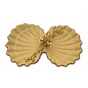 Блюдо ракушка двойная Рим Bruno Costenaro 41 см