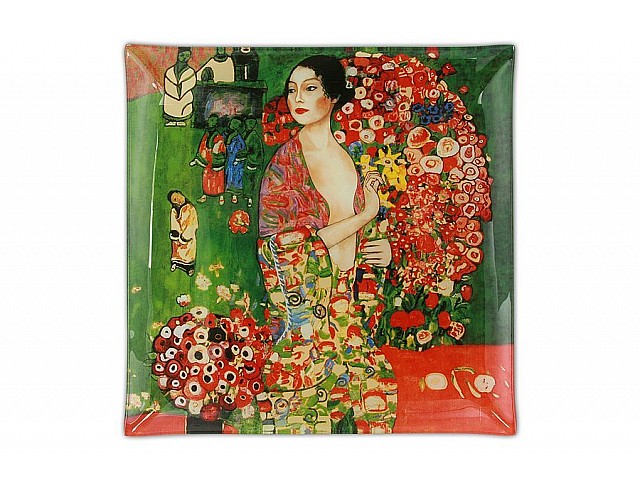 Тарелка квадратная Carmani Танцовщица (Густав Климт) 25 см