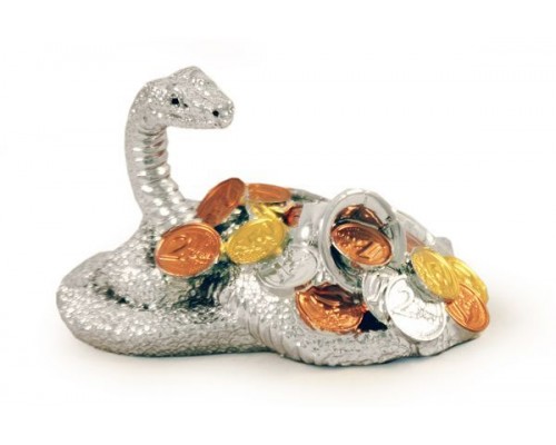 Статуэтка Gamma Змея(серебр) с монетами