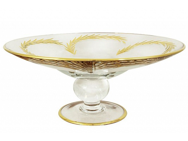 Ваза для фруктов хрустальная Same Золотая ветвь
