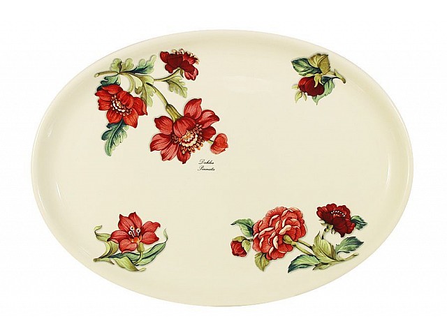 Блюдо овальное Далия Nuova Cer