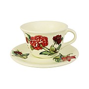 Чашка с блюдцем большая Далия Nuova Cer