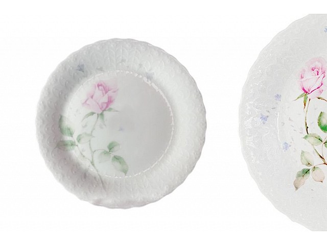 Набор из 6 десертных тарелок Апрельская роза Narumi