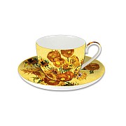 Чашка с блюдцем Подсолнухи (Ван Гог) Carmani 0,28л