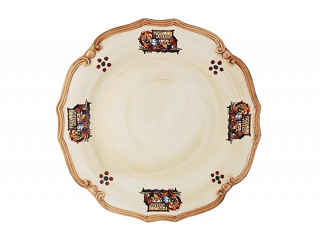 Блюдо круглое LCS Садовые цветы