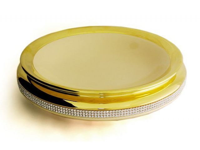 Блюдо декоративное 33 см Нью-Йорк Bruno Costenaro кремовый