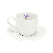 Чашка с блюдцем Кружева R2S