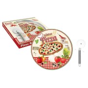 Набор для пиццы: тарелка + нож Подарки R2S