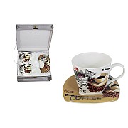 Набор: 2 чашки + 2 блюдца Капучино Colombo