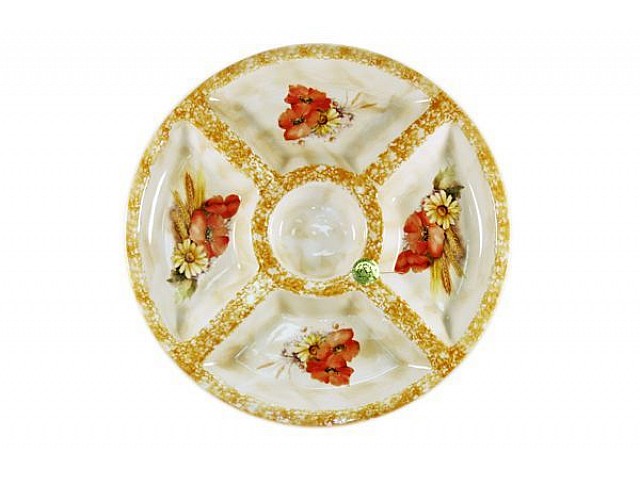 Круглая менажница Маковый луг LCS