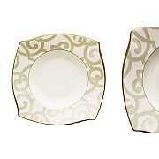 Набор из 6 суповых тарелок Narumi Грегори (Gregory Gold)