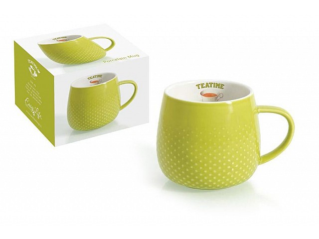 Кружка светло-зеленая Капли дождя R2S