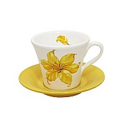 Чашка с блюдцем Лилия
