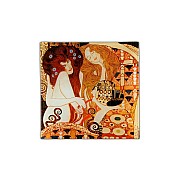 Тарелка квадратная Carmani Подружки (Густав Климт) 13 см