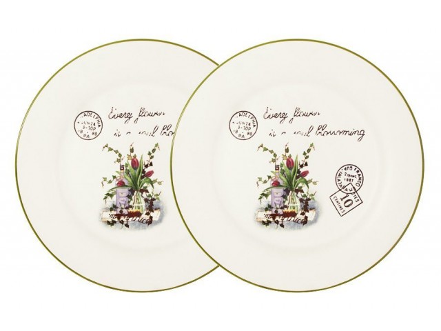 Набор из 2-х обеденных тарелок Букет LF Ceramic 25 см
