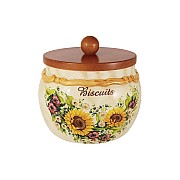 Банка для сыпучих продуктов с крышкой Подсолнухи Италии LCS 2,8 л