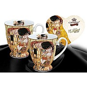 Набор из 2-х кружек Carmani 0,35 л Поцелуй (Густав Климт)