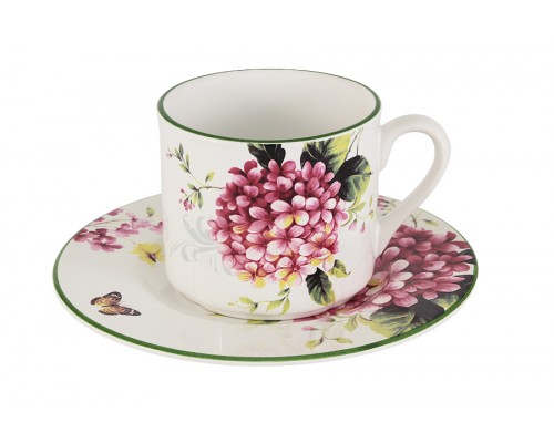 Чашка с блюдцем Цветы и птицы Imari