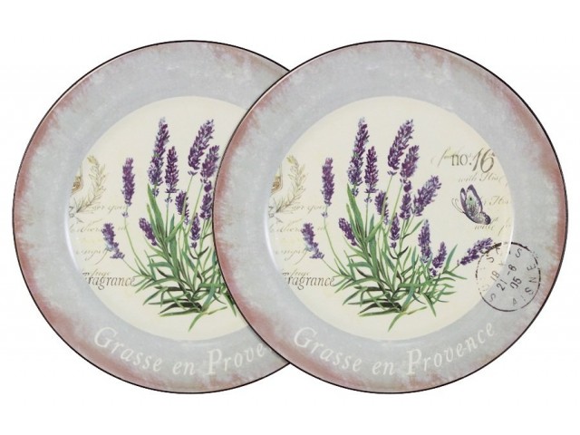 Набор из 2-х обеденных тарелок Лаванда LF Ceramic 25 см