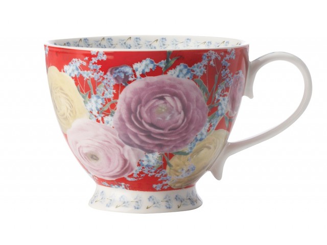 Кружка Maxwell & Williams Пионы (красная)