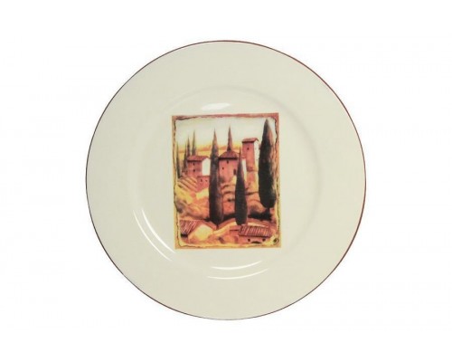 Обеденная тарелка Итальянская деревня Terracotta