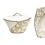 Сахарница с крышкой Narumi Грегори (Gregory Gold)