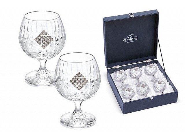 Набор из 6 бокалов для коньяка Gamma Регина Сваровски