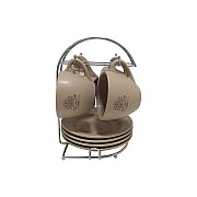 Чайный набор на подставке Дерево жизни Terracotta 0,2 л