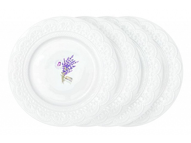 Набор из 4-х тарелок Кружева R2S