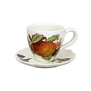 Чашка с блюдцем Античные фрукты Nuova Cer