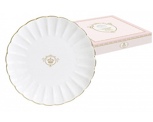Тарелка десертная R2S Роял (белый) 19 см