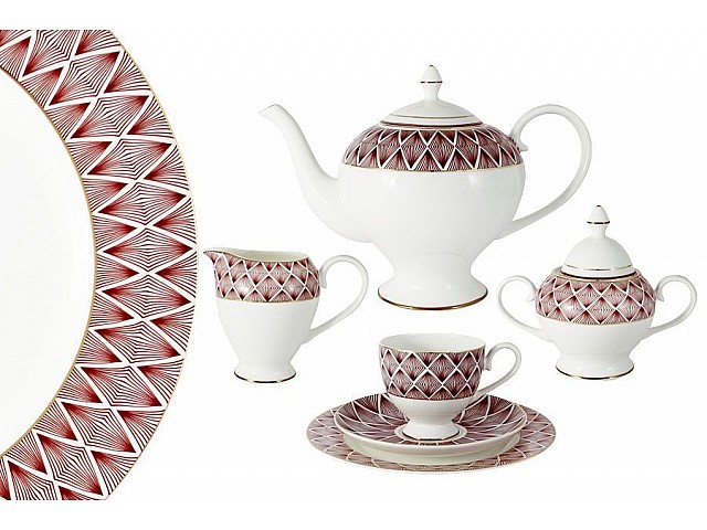 Чайный сервиз Фортуна Emily 21 предмет на 6 персон