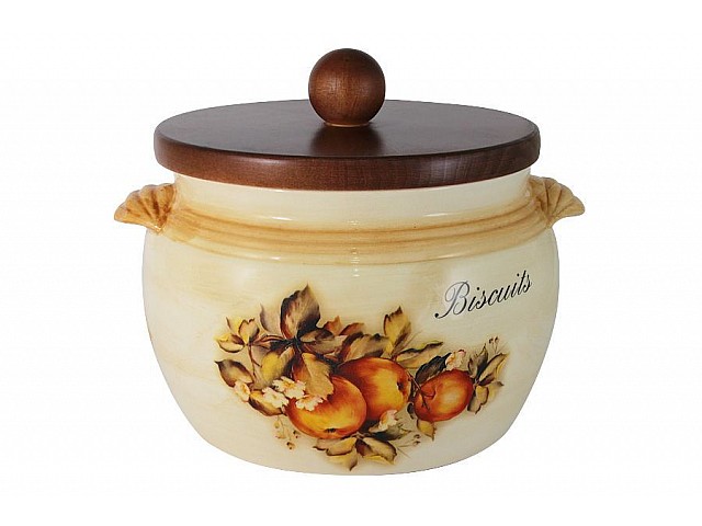 Банка для сыпучих продуктов с крышкой LCS Зимние яблоки 2 л