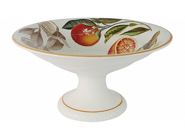 Ваза для фруктов на ножке Апельсины LCS 30 см