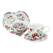 Набор: 2 чашки + 2 блюдца Земляника Colombo