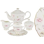 Чайный сервиз Розовый танец Emily 21 предмет на 6 персон
