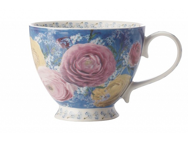Кружка Maxwell & Williams Пионы (голубая)