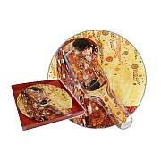 Тарелка для торта с лопаткой Carmani Поцелуй (Густав Климт)