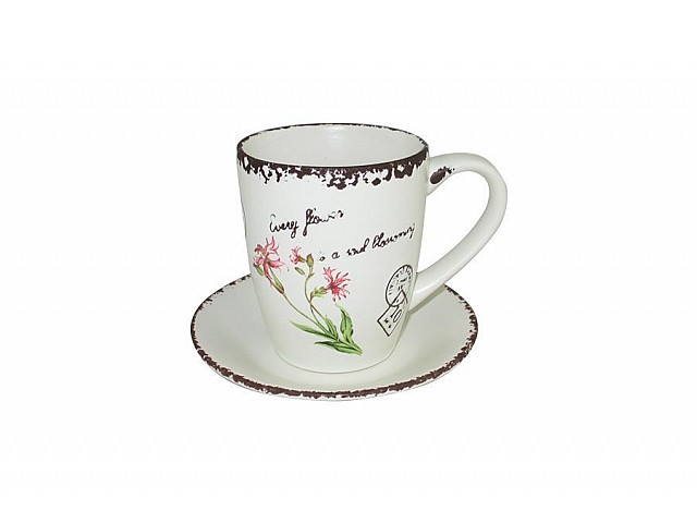 Чашка с блюдцем Воспоминания LF Ceramic
