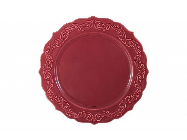 Тарелка обеденная Винтаж (бордо) Imari