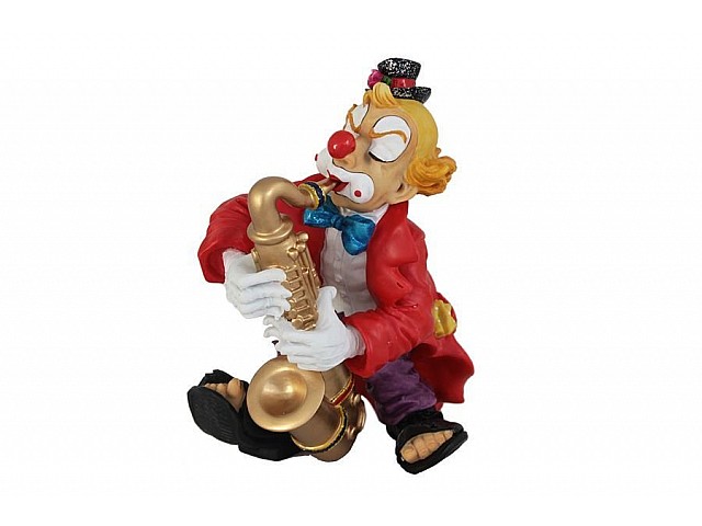Статуэтка Клоун с саксофоном